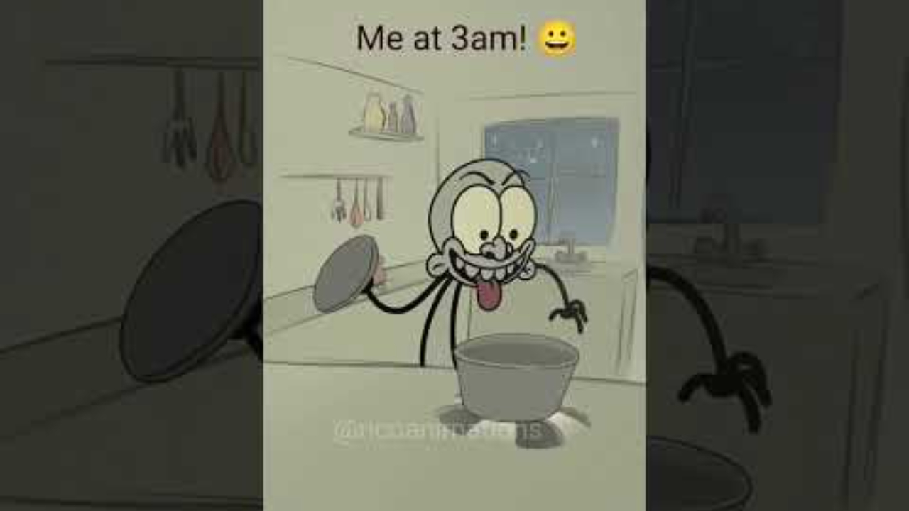 Me at 3am! 😀 (4k memes) #shorts #ricoanimation